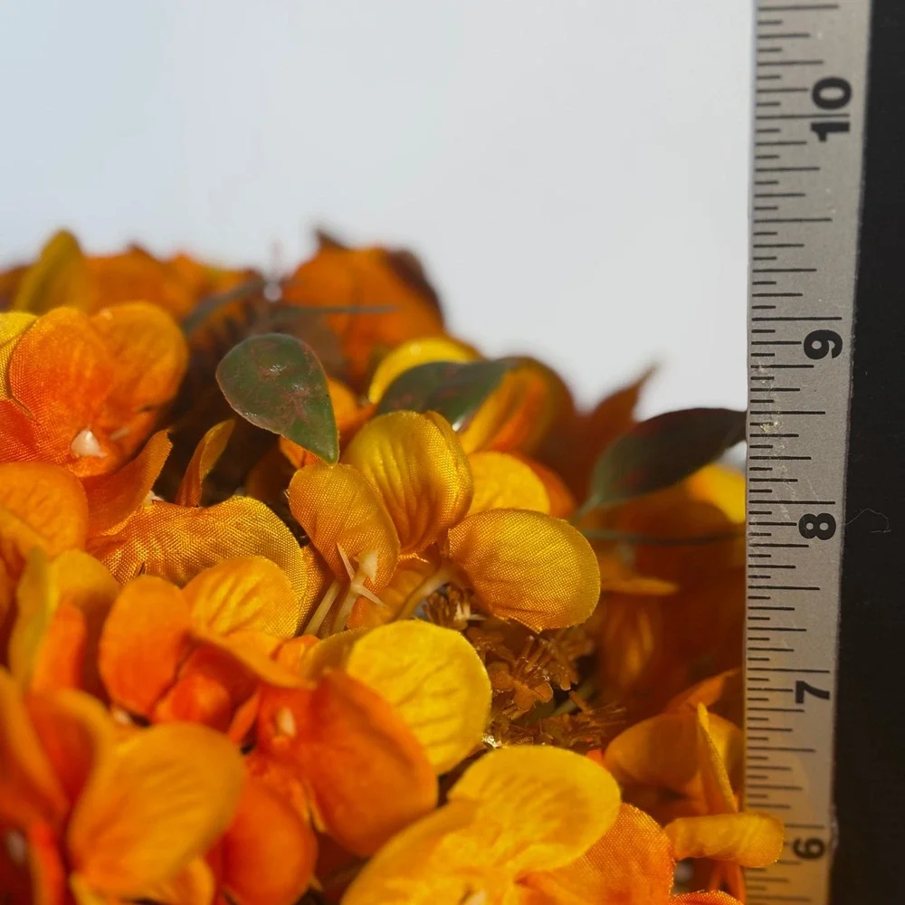Ashland Fall Autumn Floral‎ Arrangement Yellow Mum Orange Flower Decor NWT